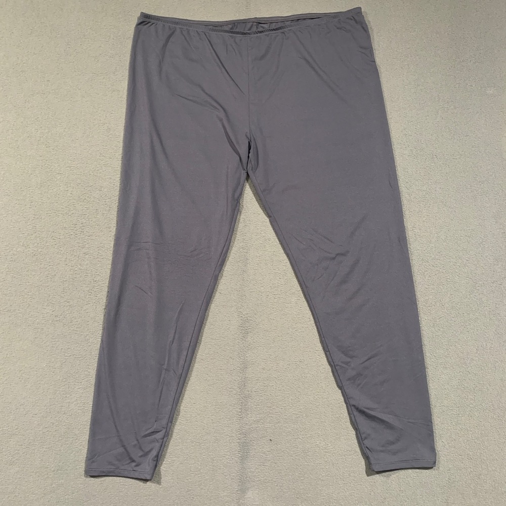 ClimateRight by Cuddl Duds Leggings Women XXL Gray Stretch Base Layer Thermal